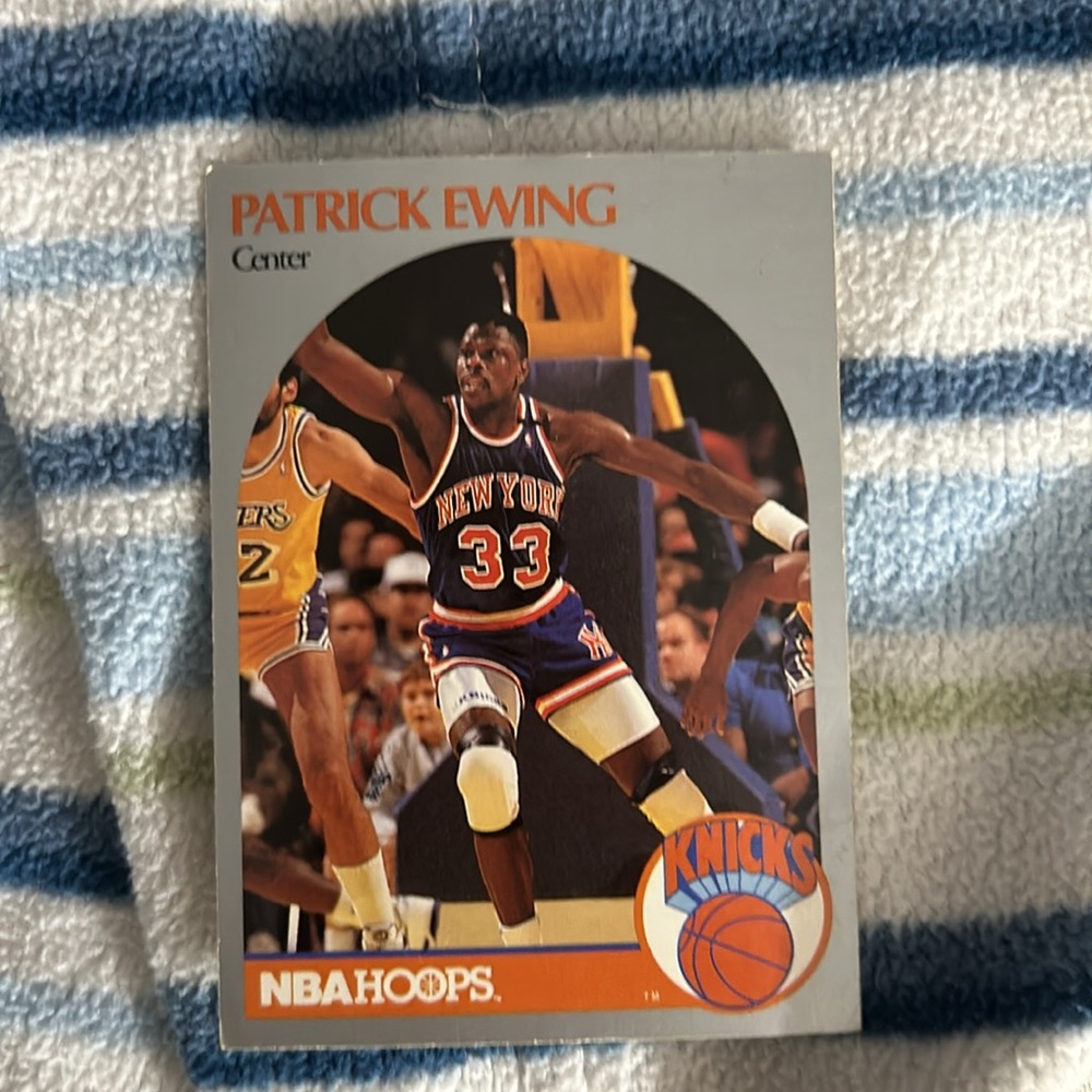 Patrick ewing nba hoops 1990 card